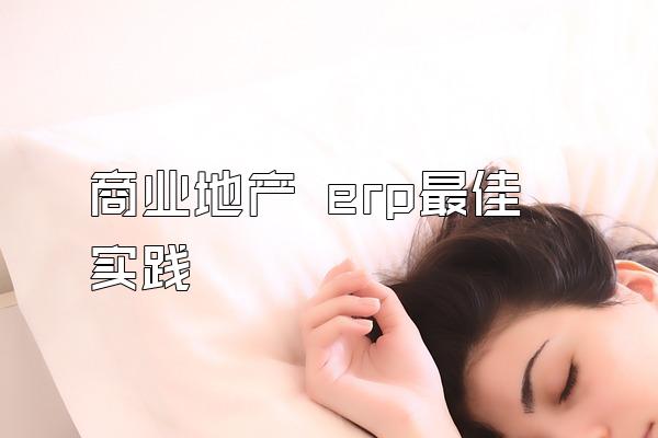 商业地产 erp最佳实践