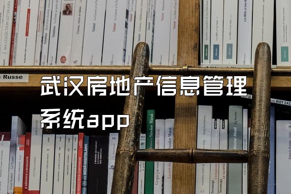 武汉房地产信息管理系统app
