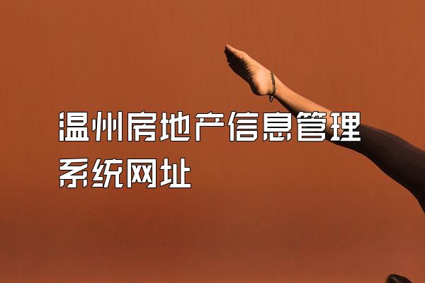 温州房地产信息管理系统网址
