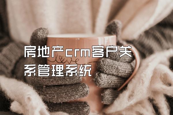 房地产crm客户关系管理系统