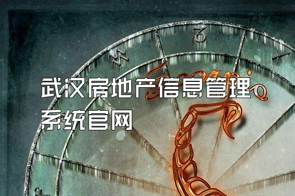 武汉房地产信息管理系统官网