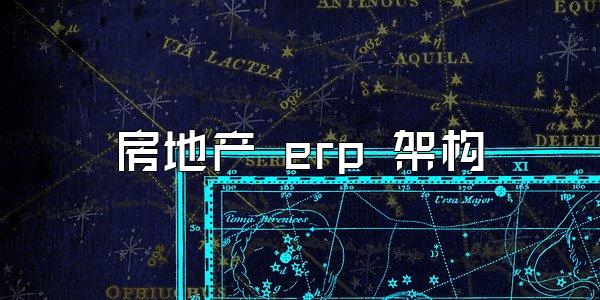 房地产 erp 架构