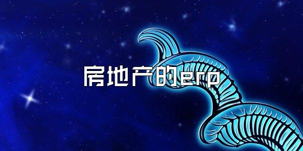 房地产的erp