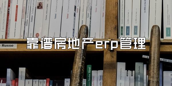 靠谱房地产erp管理