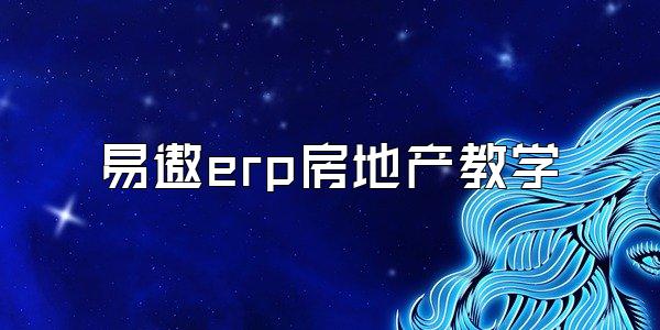 易遨erp房地产教学