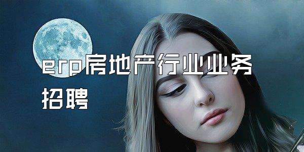 erp房地产行业业务招聘