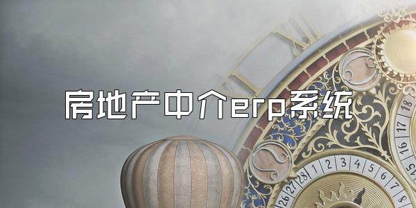房地产中介erp系统