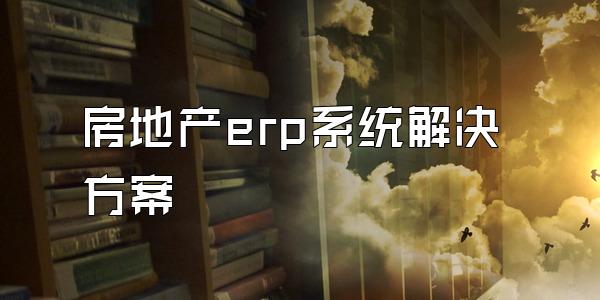 房地产erp系统解决方案