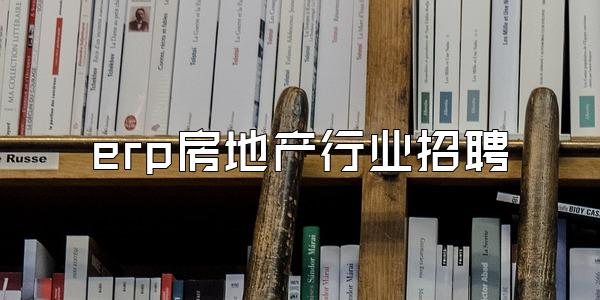 erp房地产行业招聘