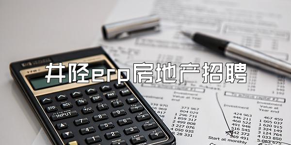 井陉erp房地产招聘