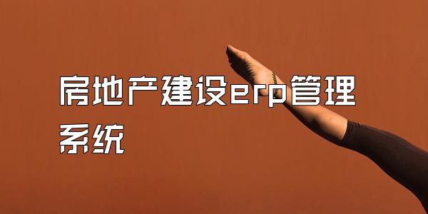房地产建设erp管理系统