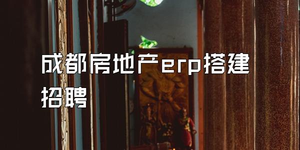 成都房地产erp搭建招聘