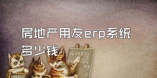 房地产用友erp系统多少钱