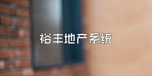 裕丰地产系统