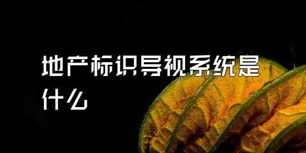 地产标识导视系统是什么