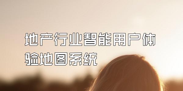 地产行业智能用户体验地图系统