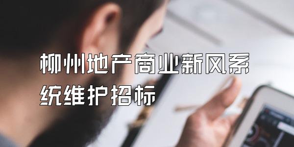 柳州地产商业新风系统维护招标