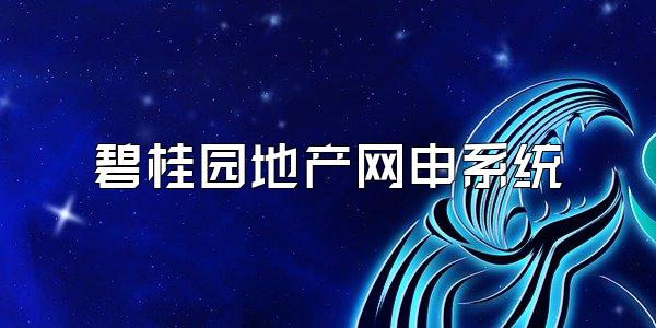 碧桂园地产网申系统