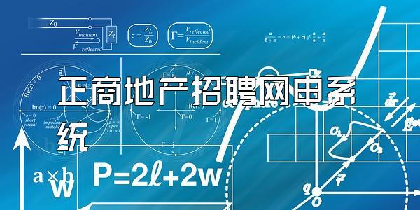 正商地产招聘网申系统