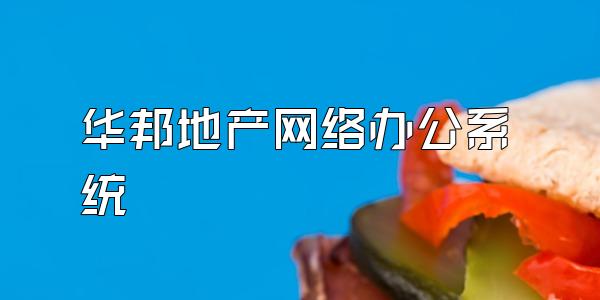 华邦地产网络办公系统