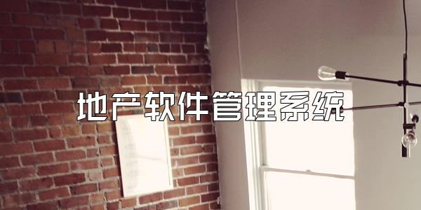 地产软件管理系统