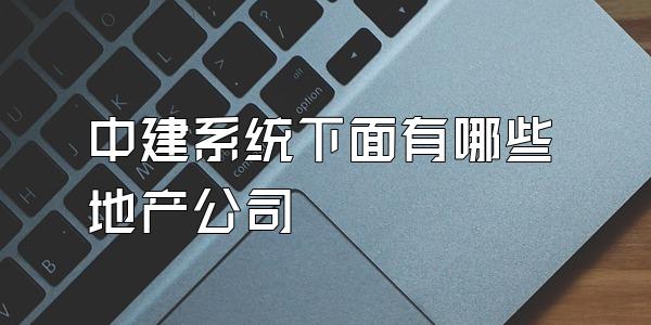 中建系统下面有哪些地产公司