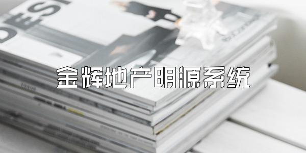 金辉地产明源系统