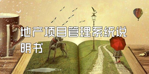 地产项目管理系统说明书