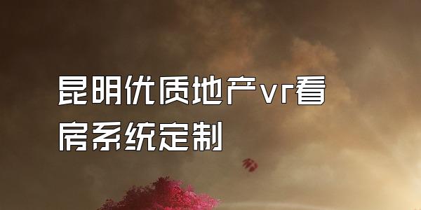 昆明优质地产vr看房系统定制