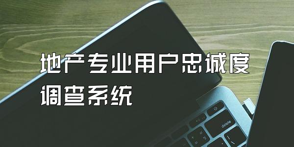 地产专业用户忠诚度调查系统