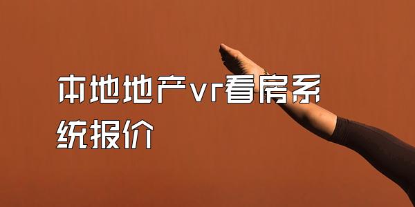 本地地产vr看房系统报价