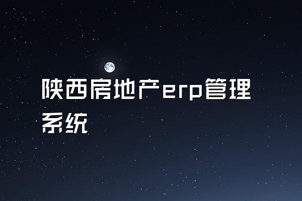 陕西房地产erp管理系统