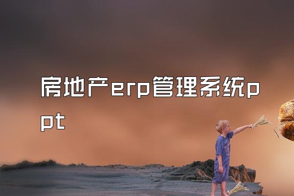 房地产erp管理系统ppt
