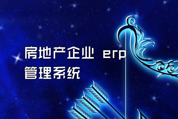 房地产企业 erp 管理系统