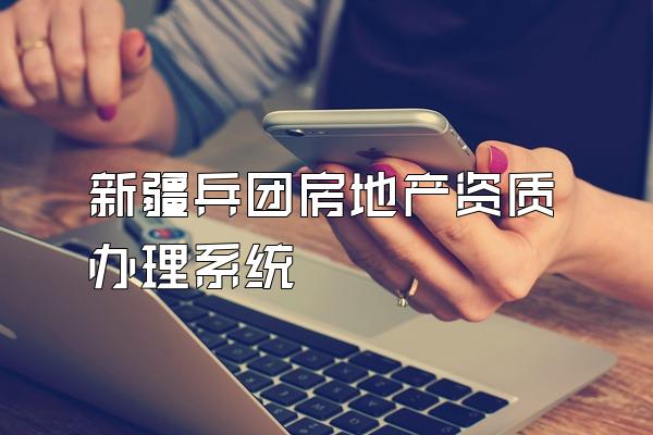 新疆兵团房地产资质办理系统