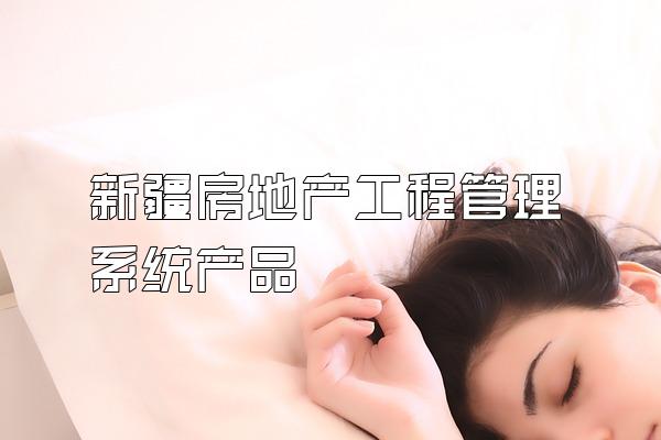 新疆房地产工程管理系统产品