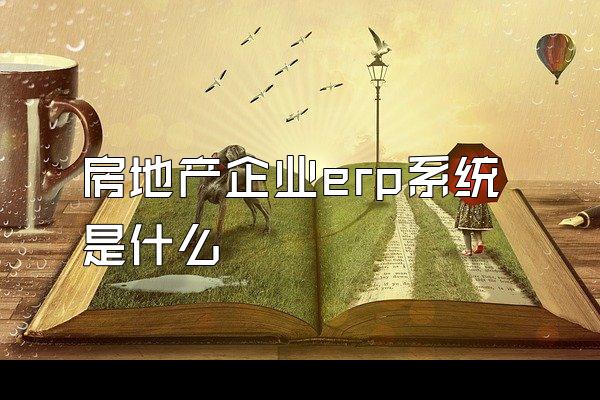 房地产企业erp系统是什么