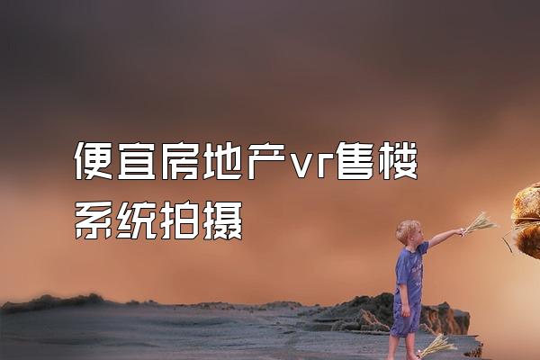 便宜房地产vr售楼系统拍摄