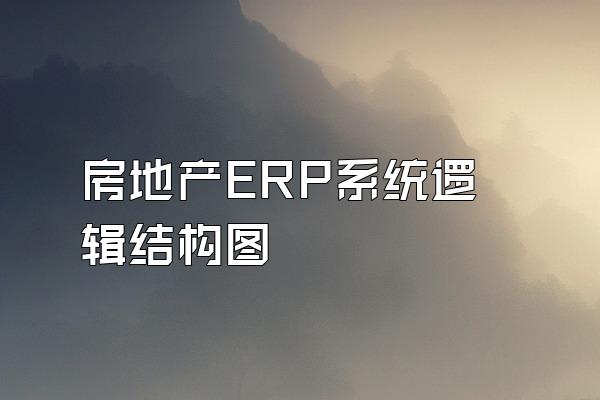 房地产ERP系统逻辑结构图