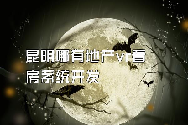 昆明哪有地产vr看房系统开发